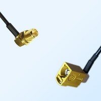 Fakra K 1027 Curry Female R/A RP SMA Bulkhead Female R/A Cable