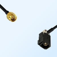 Fakra A 9005 Black Female R/A - SMA Male Coaxial Cable Assemblies
