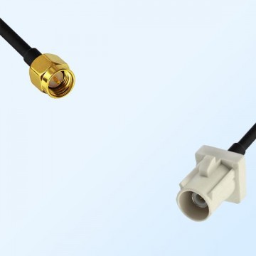 Fakra B 9001 White Male - SMA Male Coaxial Cable Assemblies
