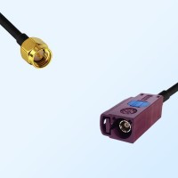 Fakra D 4004 Bordeaux Female - SMA Male Coaxial Cable Assemblies