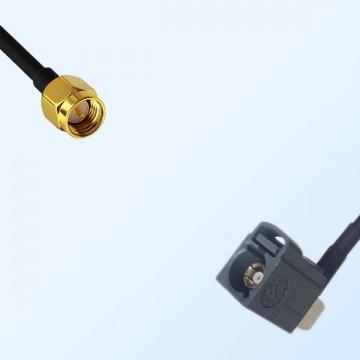 Fakra G 7031 Grey Female R/A - SMA Male Coaxial Cable Assemblies