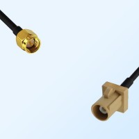 Fakra I 1001 Beige Male - SMA Male Coaxial Cable Assemblies