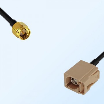 Fakra I 1001 Beige Female - SMA Male Coaxial Cable Assemblies