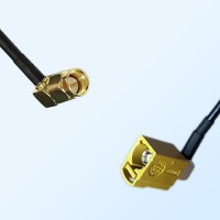 Fakra K 1027 Curry Female R/A - SMA Male R/A Coaxial Cable Assemblies