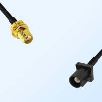 Fakra A 9005 Black Male - SMA Bulkhead Female Coaxial Cable Assemblies