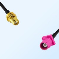 Fakra H 4003 Violet Male - SMA Bulkhead Female Cable Assemblies
