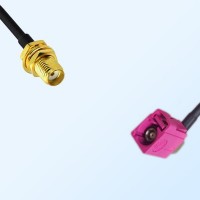 Fakra H 4003 Violet Female R/A - SMA Bulkhead Female Cable Assemblies
