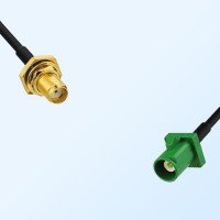 SMA O-Ring Bulkhead Female Fakra E 6002 Green Male Cable Assemblies