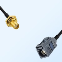 SMA O-Ring Bulkhead Female Fakra G 7031 Grey Female Cable Assemblies