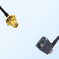 SMA O-Ring Bulkhead Female Fakra G 7031 Grey Female R/A Cable Assembly
