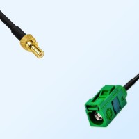 Fakra E 6002 Green Female - SMB Male Coaxial Cable Assemblies