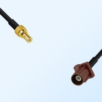 Fakra F 8011 Brown Male - SMB Male Coaxial Cable Assemblies