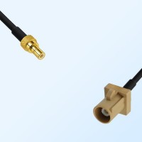 Fakra I 1001 Beige Male - SMB Male Coaxial Cable Assemblies