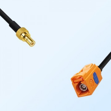 Fakra M 2003 Pastel Orange Female - SMB Male Coaxial Cable Assemblies