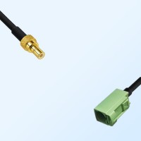 Fakra N 6019 Pastel Green Female - SMB Male Coaxial Cable Assemblies