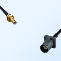 Fakra G 7031 Grey Male - SMB Bulkhead Male Coaxial Cable Assemblies