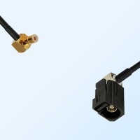 Fakra A 9005 Black Female R/A - SMB Male R/A Coaxial Cable Assemblies