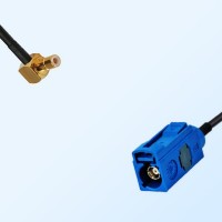 Fakra C 5005 Blue Female - SMB Male R/A Coaxial Cable Assemblies