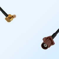 Fakra F 8011 Brown Male - SMB Male R/A Coaxial Cable Assemblies