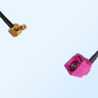 Fakra H 4003 Violet Female R/A - SMB Male R/A Coaxial Cable Assemblies