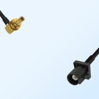 Fakra A 9005 Black Male - SMB Bulkhead Male R/A Cable Assemblies