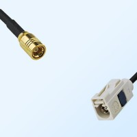 Fakra B 9001 White Female - SMB Female Coaxial Cable Assemblies