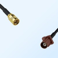 Fakra F 8011 Brown Male - SMB Female Coaxial Cable Assemblies