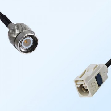 Fakra B 9001 White Female - TNC Male Coaxial Cable Assemblies