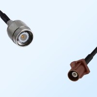 Fakra F 8011 Brown Male - TNC Male Coaxial Cable Assemblies