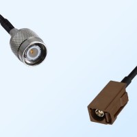 Fakra F 8011 Brown Female - TNC Male Coaxial Cable Assemblies
