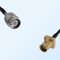 Fakra I 1001 Beige Male - TNC Male Coaxial Cable Assemblies