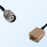 Fakra I 1001 Beige Female - TNC Male Coaxial Cable Assemblies