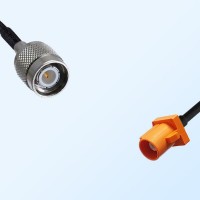 Fakra M 2003 Pastel Orange Male - TNC Male Coaxial Cable Assemblies
