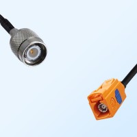 Fakra M 2003 Pastel Orange Female - TNC Male Coaxial Cable Assemblies