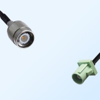 Fakra N 6019 Pastel Green Male - TNC Male Coaxial Cable Assemblies
