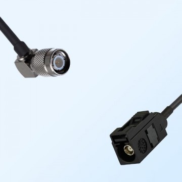 Fakra A 9005 Black Female - TNC Male R/A Coaxial Cable Assemblies