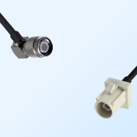 Fakra B 9001 White Male - TNC Male R/A Coaxial Cable Assemblies