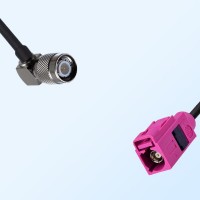 Fakra H 4003 Violet Female - TNC Male R/A Coaxial Cable Assemblies