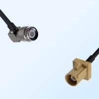 Fakra I 1001 Beige Male - TNC Male R/A Coaxial Cable Assemblies