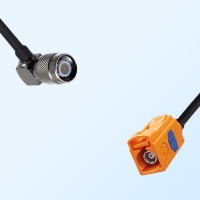 Fakra M 2003 Pastel Orange Female - TNC Male R/A Cable Assemblies