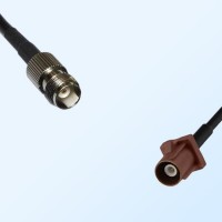 Fakra F 8011 Brown Male - TNC Female Coaxial Cable Assemblies
