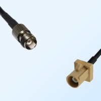 Fakra I 1001 Beige Male - TNC Female Coaxial Cable Assemblies