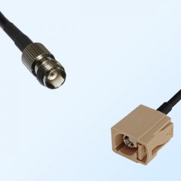 Fakra I 1001 Beige Female - TNC Female Coaxial Cable Assemblies