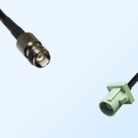 Fakra N 6019 Pastel Green Male - TNC Female Coaxial Cable Assemblies