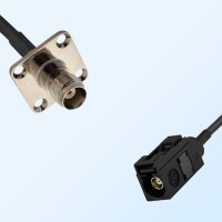 Fakra A 9005 Black Female - TNC Female 4 Hole Coaxial Cable Assemblies