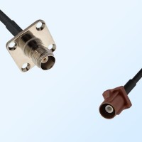 Fakra F 8011 Brown Male - TNC Female 4 Hole Coaxial Cable Assemblies