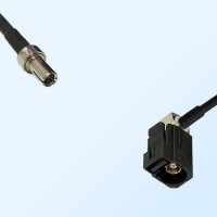 Fakra A 9005 Black Female R/A - TS9 Male Coaxial Cable Assemblies