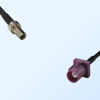 Fakra D 4004 Bordeaux Male - TS9 Male Coaxial Cable Assemblies