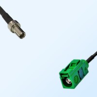 Fakra E 6002 Green Female - TS9 Male Coaxial Cable Assemblies