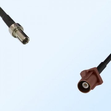 Fakra F 8011 Brown Male - TS9 Male Coaxial Cable Assemblies